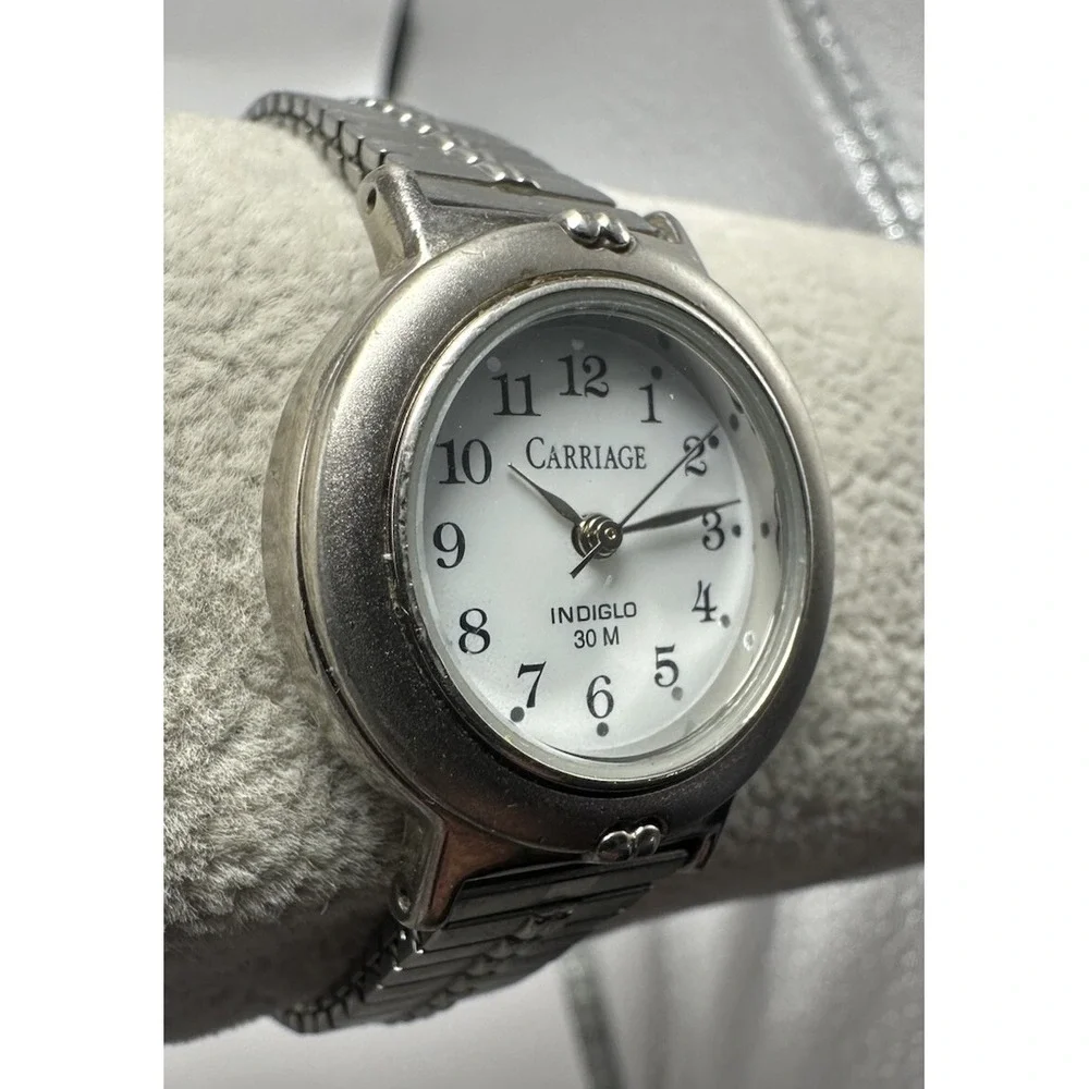 Carriage By Timex Indiglo Ladies Watch‎ New Battery 26MM 6